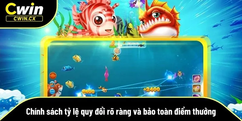 Cwin hỗ trợ tỷ lệ quy đổi rõ ràng
