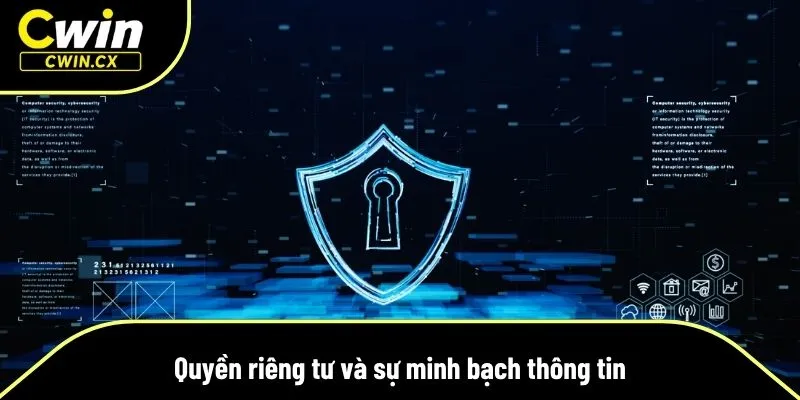 Chính sách quyền riêng tư được minh bạch rõ ràng và công khai